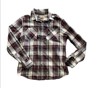 CONVERSE Plaid button down shirt size medium